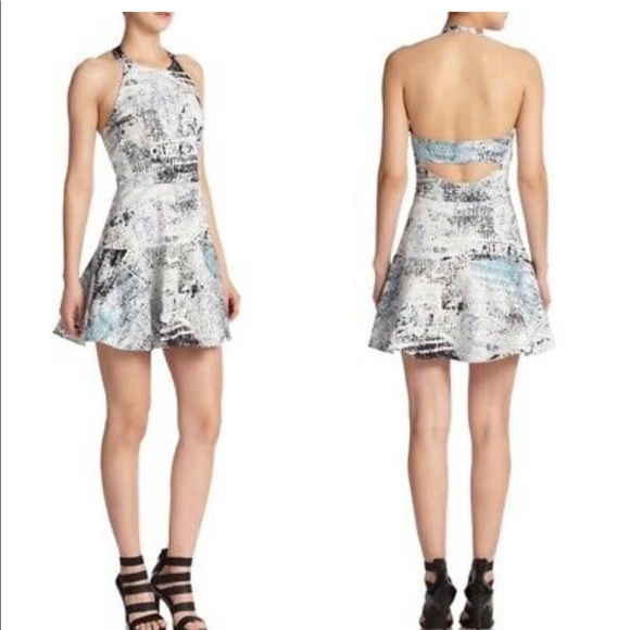 Parker halter printed mini dress - Picture 2 of 5